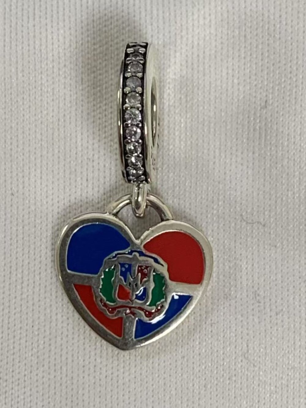 Pandora República Dominicana Exclusive Charm Pendant, S925 Silver Jewelry